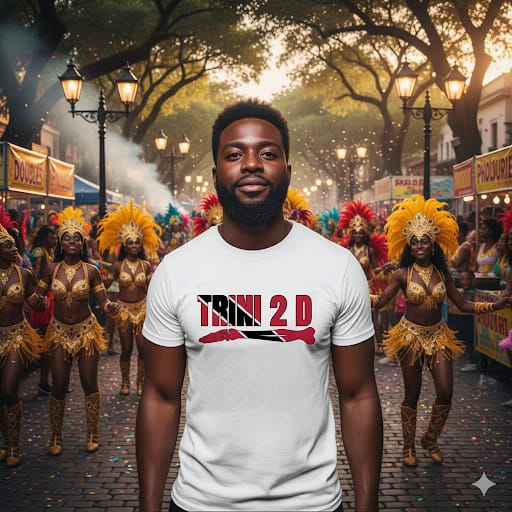 "Trini 2 D Bone" Carnival Tee